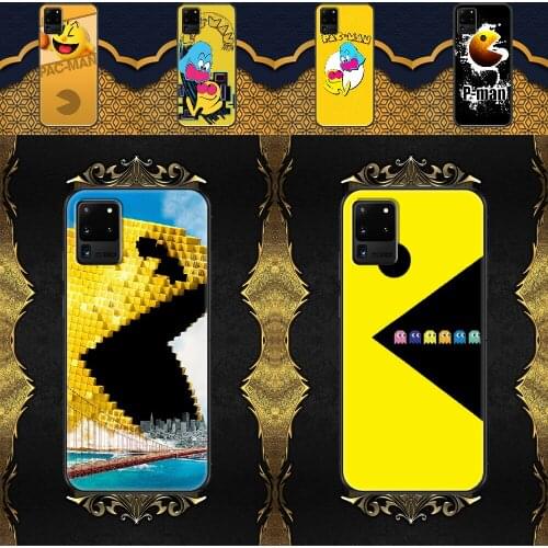 Pac-Man Pacman Phone case For Samsung Galaxy Note 4 8 9 10 20 S8 S9 S10 S10E S20 Plus UITRA Ultra black soft Etui luxury
