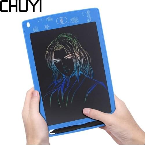 CHUYI 8.5 Inch Writing Tablet Colorful Kid Drawing LCD Writing Digital Tablet Handwriting Pad Board With Button Battery For Kids