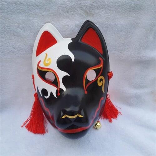 Dog Design Mask Hand-Painted Japanese Cartoon Masks Men Women Cosplay PVC Masquerade Halloween Animal Masks