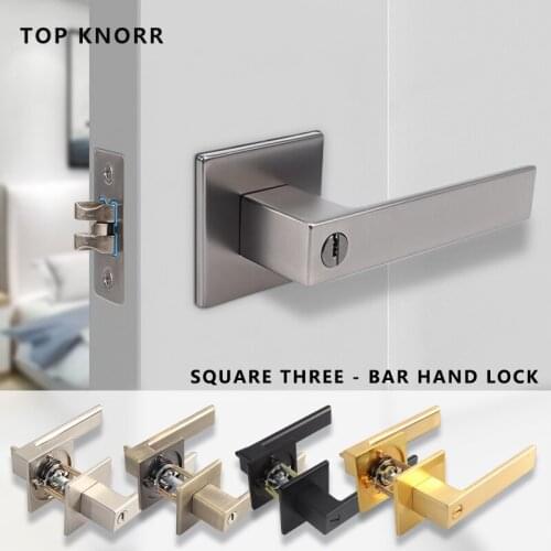 Zinc alloy door handle, door lock, indoor bedroom door, three-lever handle, bathroom universal, hardware door lock