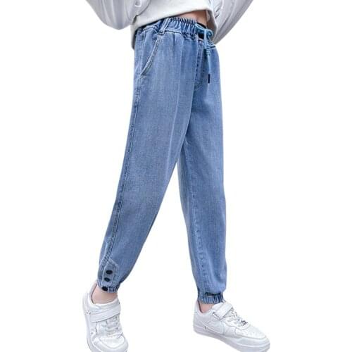 Jeans For Girl High Quality Girl Child Jeans Spring Autumn Denim Trousers For Children Casual Style Clothes For Girls 6 8 10 12