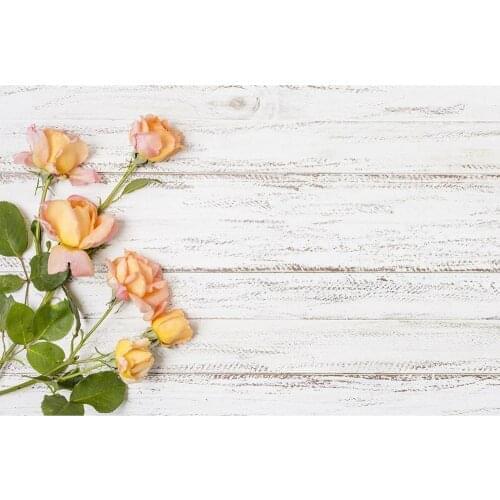Photo Backdrop Flowers Wooden Board Custom Background for Valentines Day Baby Children Birthday Photoshoot Photography Props