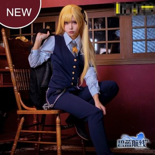 Game Azur Lane Cleveland Cosplay Costume Knight Night Suit Adult Outfit Clothing Halloween Costumes for Unisex