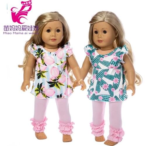 18 inch american Doll clothes set for Baby new born Doll pants clothes 18" girl doll coat