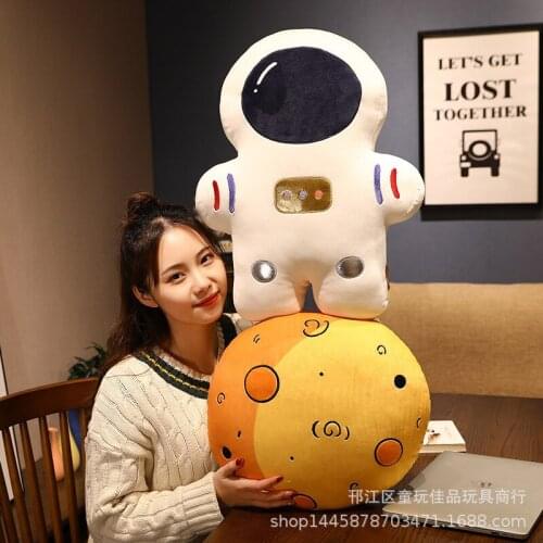 Creative Space Astronaut Series Doll Rocket Spaceship Bomb Mars Pillow Sofa Hugs Cushion Baby Appease Sleeping Room Decor Gifts