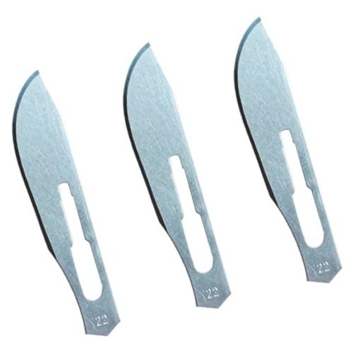 10pcs No. 22 Surgical Knives Replacement Blades #22 Scalpel Carbon Steel Medical Disposable Replace Carving Live Tissue Blade