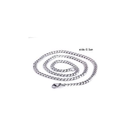 New 5mm Tone Stainless Steel Boy MENS Chain Necklace