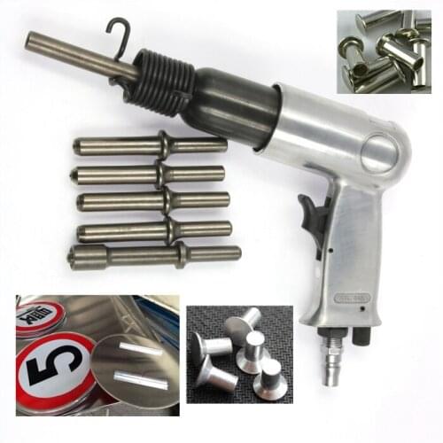 Pneumatic Air Riveter Gun Air Rivets tools for Solid Hollow Rivets Riveting Tools