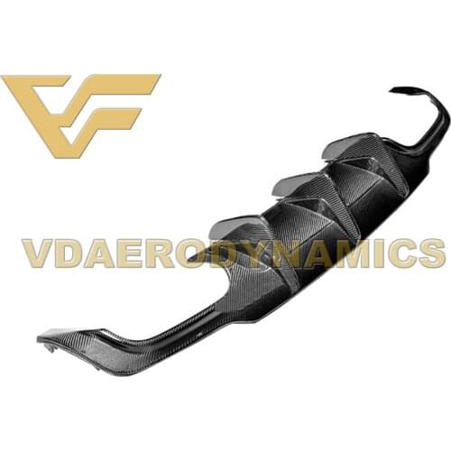 Suitable For 2012-2014 Benz W204 C63 VAD-DTM Carbon Fiber Rear Lip Diffuser Bumper Body Kit