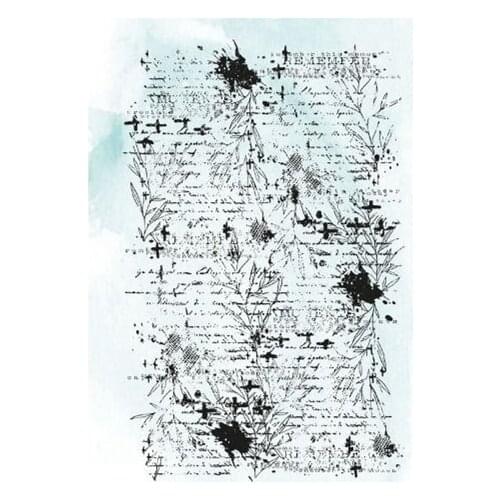 CLEAR STAMP background DIY Scrapbook Card album paper craft silicon rubber roller transparent stamps 827