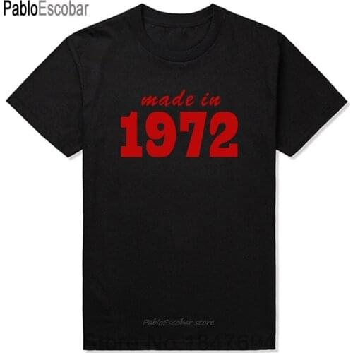 Made In 1972 19XX FUNNY PRINTED MENS T-SHIRT JOKE Gift TOP MENS CASUAL PRINTED T SHIRT