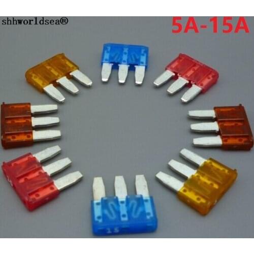 Shhworldsea 5Pcs 3 Pins High Quality Automotive Car Fuse auto fuse For Ford for Focus Mondeo for Dodge for JEEP 5A 7.5A 10A 15A