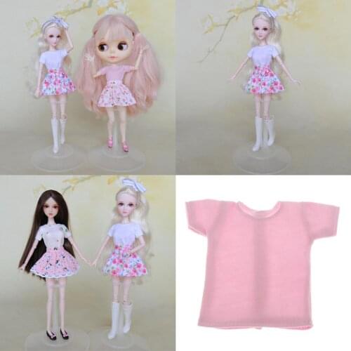 Lovely 1/6 Girl Doll -shirts DIY Handmade Clothing Kids Gifts