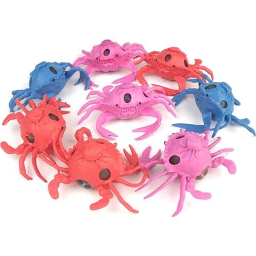Vent Ball Autism Mood Squeeze Relief Funny Crab Shape Gift for Children Birthday 87HD