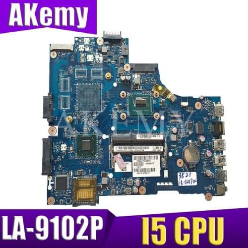 VAW11 LA-9102P REV: 17 de 1.0 For DELL Inspiron 3721 5721 Laptop Motherboard CN-03WVDR 03WVDR I5-3337U CPU mainboard originais