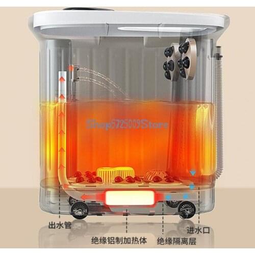 Foot Bucket Electric Massage Foot Bath Foot Basin Heating Wash Face Automatic Deepening Automatic Heating Official Flagship Stor