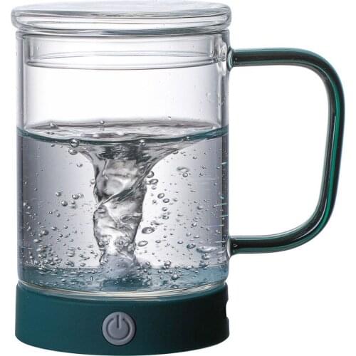 Rotating Glass Coffee Cup, Juice Cup, Stirring-free Simple Cup, Personal Cup, Travel Cup, Tea Cup, Home and Daily Use Cute Cup