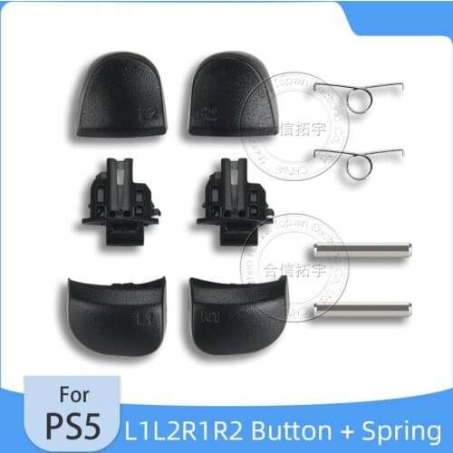 HOTHINK 1set Replacement L1L2R1R2 Buttons and Springs for PS5 Controller L2R2 Internal Revolving Shaft and Frame for DualSense