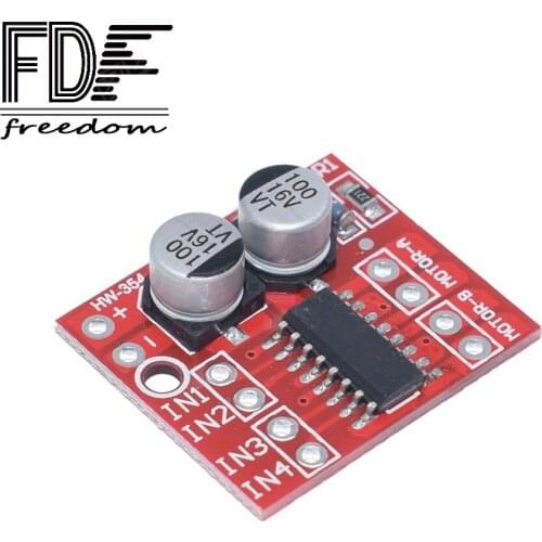 100pcs 2 DC motor drive module reversing PWM speed dual bridge stepper NEW motor Mini victory L298N