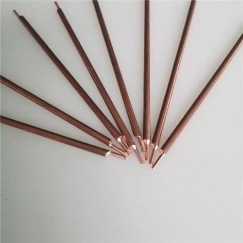 8pieces/lot Spot Welding Pin Alumina Copper Material Welding Feet Needle 3 x 100mm welding accessories Welder