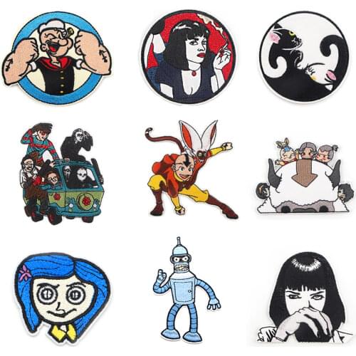 A3761 Patchfan Patchfan Cartoon Sticker iron on patches embroidery Patch For Clothing Accessories badge