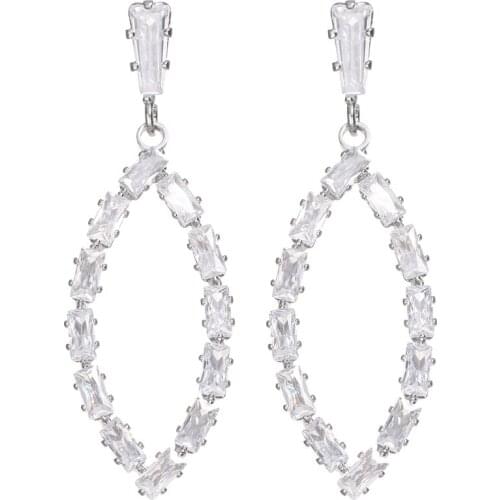 Bettyue Fashion Arrival Geometry Shape Earring For Women Modern Style Shiny Zirconia Jewelry Multicolors Choice Fancy Gift