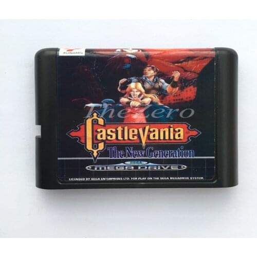 Castlevania The New Generation EU/JAP Shell for 16 bit Game Card for Genesis System for Sega Mega Drive