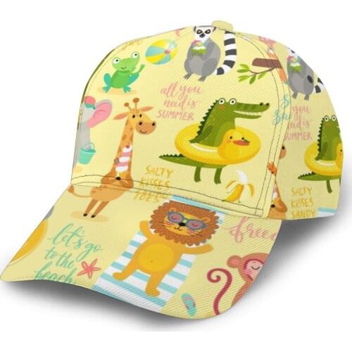 CINESSD Cute Summer Beach Animals Baseball Cap Fashion Men Hat Cap Summer Dad Hat Male Sports Hat
