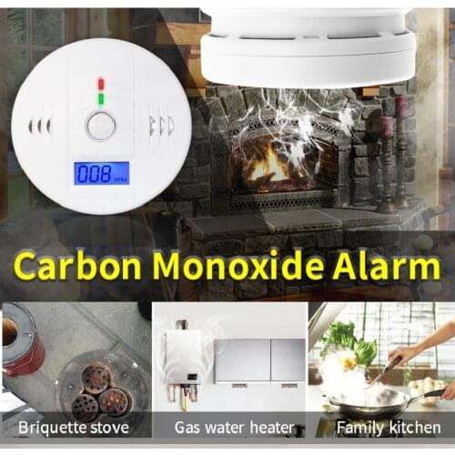 Smarsecur 85dB Warning High Sensitive LCD Photoelectric Independent CO Gas Sensor Carbon Monoxide Poisoning Alarm Detector
