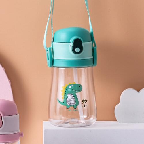 New Kids Water Sippy Cup Creative Cartoon Baby Feeding Cups with Straws Leakproof Water Bottles Outdoor Portable Childrens Cups