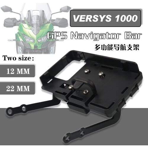 For KAWASAKI VERSYS 1000 VERSYS1000 2017 2018 Motorcycle Navigation Mobile Phone GPS Plate Bracket Stand Holder Phone Support