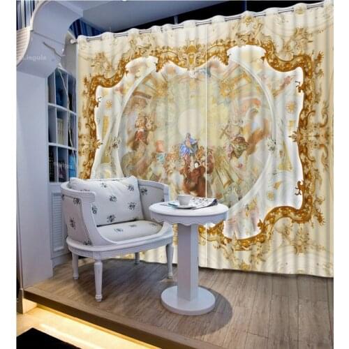 Europe curtains Luxury Living Room Curtains 3D Curtains For The Bedroom Kitchen Modern Window animal curtains