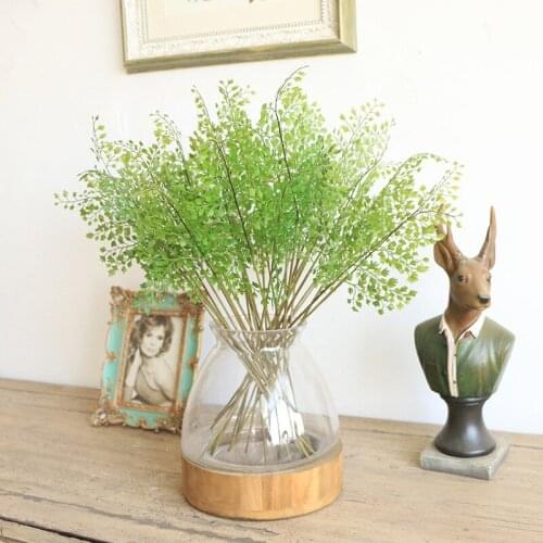 Artificial Plastic Black Bone Fern Plants West Fern Tree Branch Home Garden Indoor Table Decorative Fake Flower