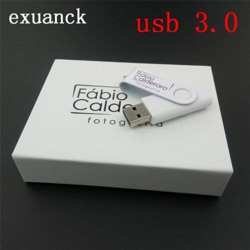 Exuanck Custom Logo Usb 3.0 Metal Swivel Usb Sticks 4GB 8GB 16GB 32GB 64GB Flash Pendrive (Over 10 pcs Free Logo)