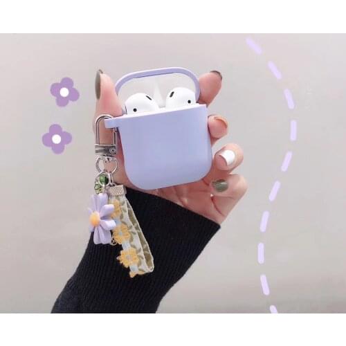 Mini Pro 4 Cases Luxury Flower Keyring Silicone Earphone Cover Pro4 TWS Case Fundas Accessories