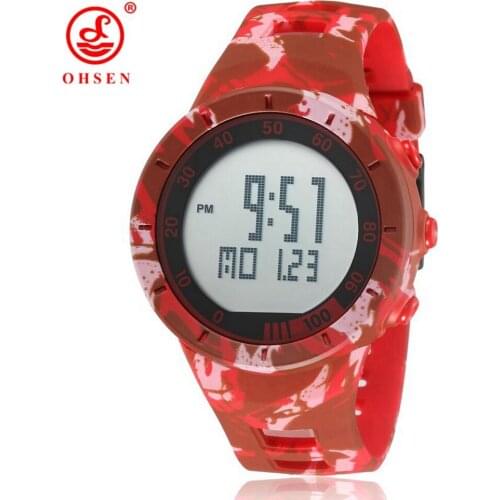 Fashion Red Digital Watches Men Women Outdoor Waterproof Electronic LED Wristwatch Unisex Lover Sport Clocks relogio feminino