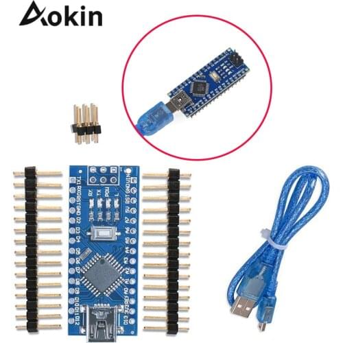 Nano Mini USB With the bootloader compatible Nano 3.0 controller For Arduino CH340 USB Driver Nano v3.0 16Mhz ATMEGA328P Cable