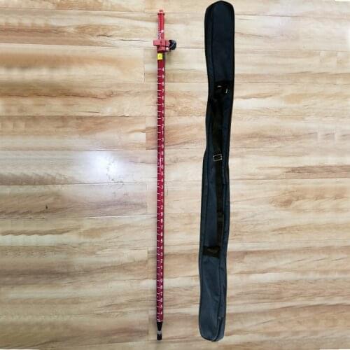 New Ｒed Carbon Fibre Pole 8' Ｆor GNSS, GPS RTK Surveying, Dual Ｇraduation lnner Ｐole (Feet/Metric)