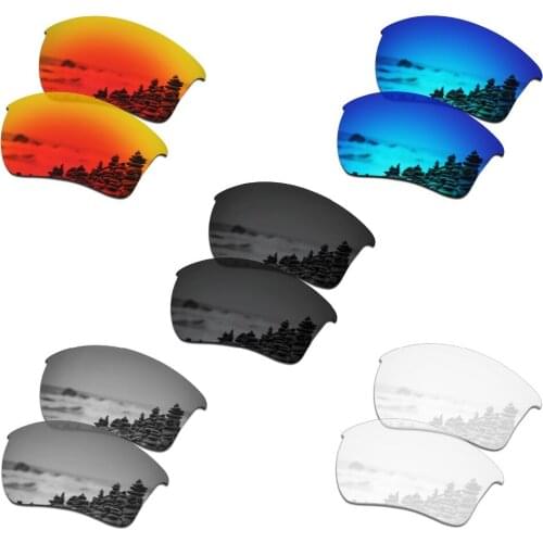 SmartVLT 5 Pairs Polarized Sunglasses Replacement Lenses for Oakley Half Jacket 2.0 XL - 5 Colors