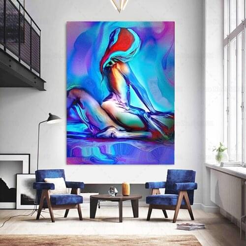 Trippy Style The Crazy Sex of Couples Poster Abstract Sexy Lovers Women Canvas Painting Wall Art Decor for Living Room