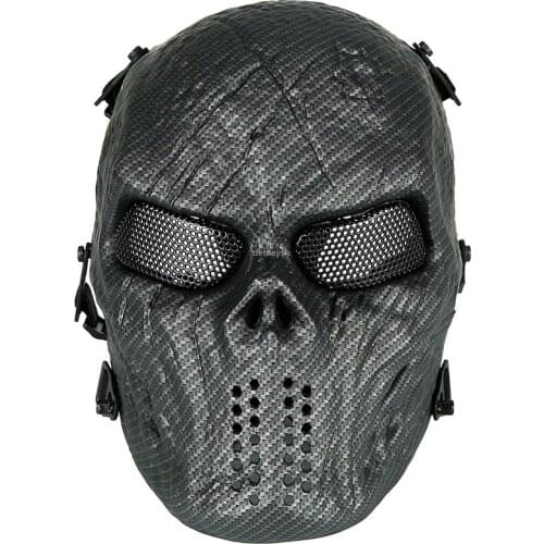Full Face Tactical Skull Mask Breathable Military Airsoft Paintball Shooting Protective Mask Men Women Cosplay Horror Skull Mask