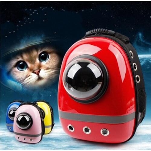 Pet Dog Stroller Luxury Dog Bag Doghouse Outdoor Doggy Bag Dog Hiking Cat Carry Bag Carrier Backpack Space Cat/Dog Window