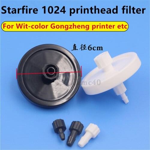 Starfire 1024 Printhead Filter for Wit-color Ultra 4000 Flora Inkjet Printer Big Filter UV Disc Round Ink Filter 60mm 10 Microns