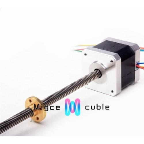 SWMAKER Makerbot/reprap Ultimaker Z Motor with Trapezoidal Lead Screw TR 8*8(P2) 300 mm length