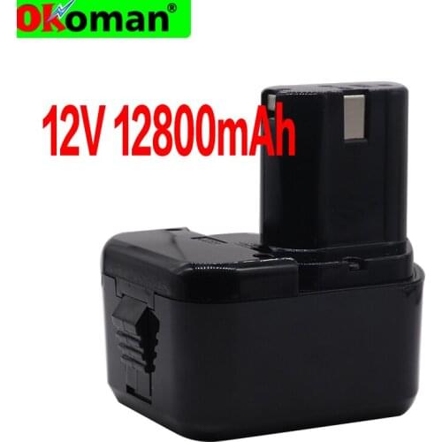High Quality 12800mAh 12V 4.8Ah Battery For Hitachi EB1214S 12V EB1220BL EB1212S WR12DMR CD4D DH15DV C5D, DS 12DVF3