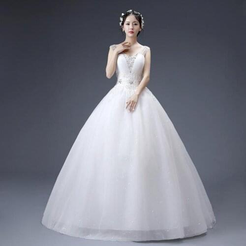 2019Spring summer Ms fashion sexy white deep v-neck shoulder dress with diamonds dress slim high waist banquet dress women