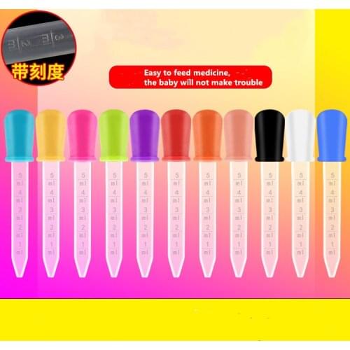 1PC Portable Baby Dropper Medicine Feeder Child Medicine Device Silicone Pipette Liquid Food Dropper Infant Utensils 5ML
