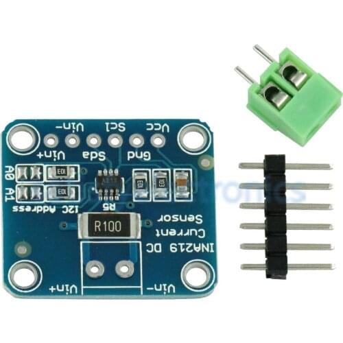 1PCS NEW INA219 I2C Zero Drift Bi-directional Current Power Supply Sensor Breakout Monitoring Module