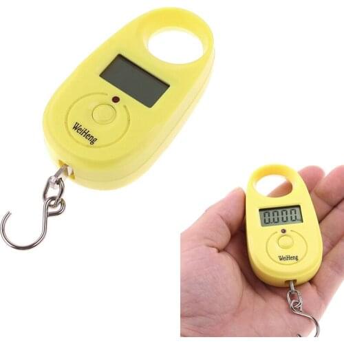 100Pcs/lot Hot sale 25kg x 5g Mini Electronic Digital Hanging Luggage Scale pocket Portable LCD Weight Weighing Scale