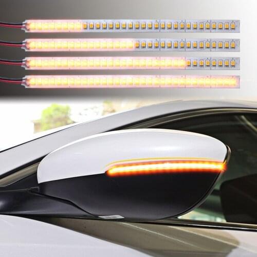 2pcs Car Led Turn Signal Light Flowing Streamer Strip for Volkswagen POLO Golf Passat B5 B6 B7 Bora MK5 MK6 Tiguan
